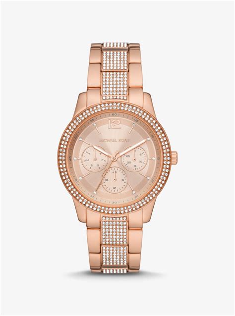 michael kors tibby ladies watch|Oversized Tibby Pavé Rose Gold.